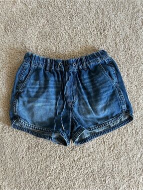 Judy Blue Denim Drawstring Women’s Shorts Stretch Waist